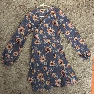 Francesca’s floral wrap dress